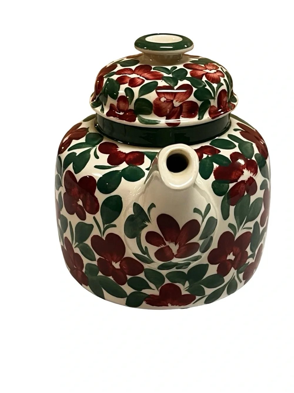 Rare Arabia Finland Purpuri Jenkka Ulla Procope Teapot Lid 1960's Floral Signed